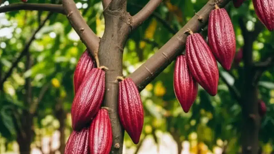buah pohon kakao
